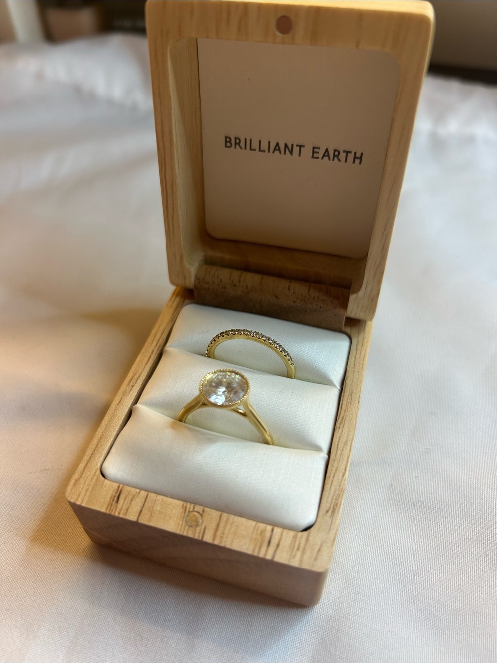Brilliant Earth 18k Yellow Gold Diamond Engagement Ring - Picture 6 of 8